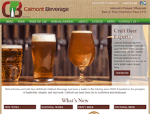 Tablet Screenshot of calmontbeverage.com